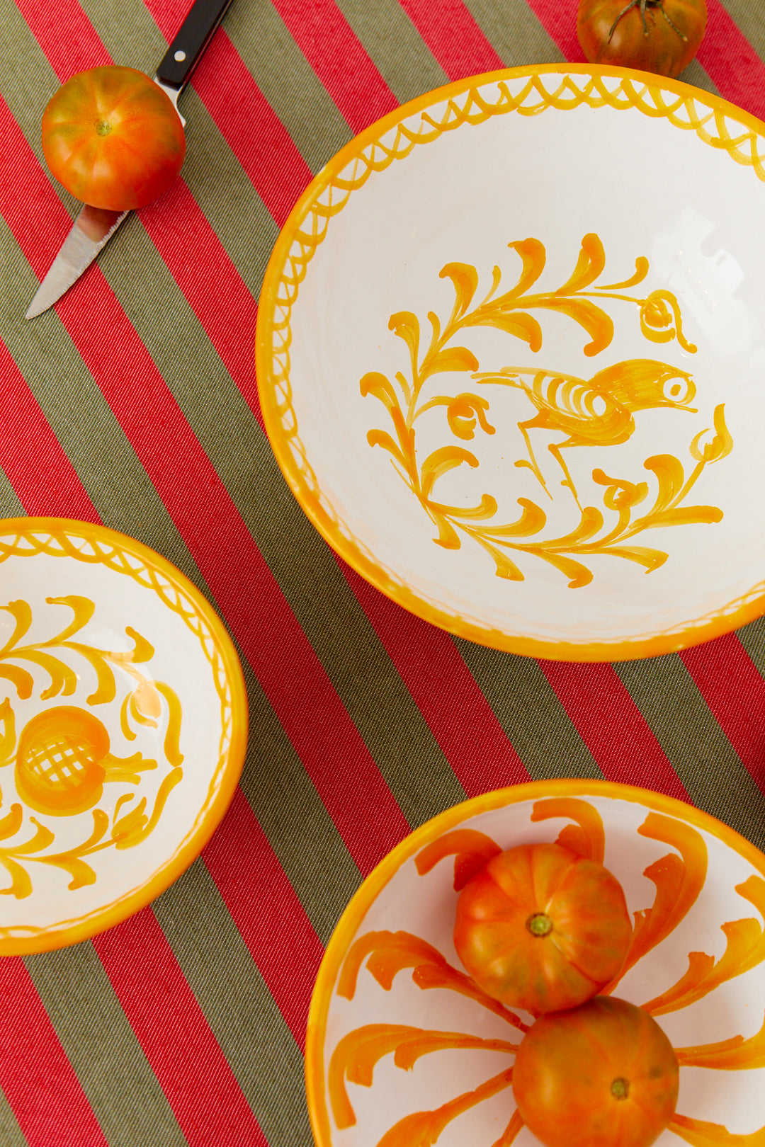 Set de cuencos granaíno naranja ácida