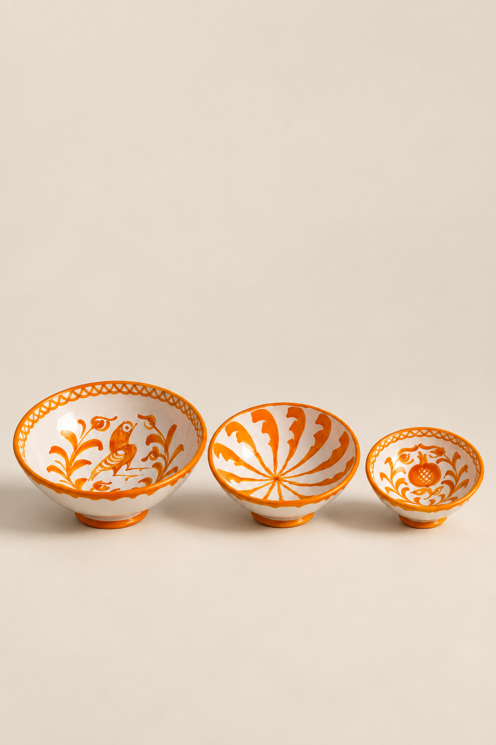 Set de cuencos granaíno naranja ácida