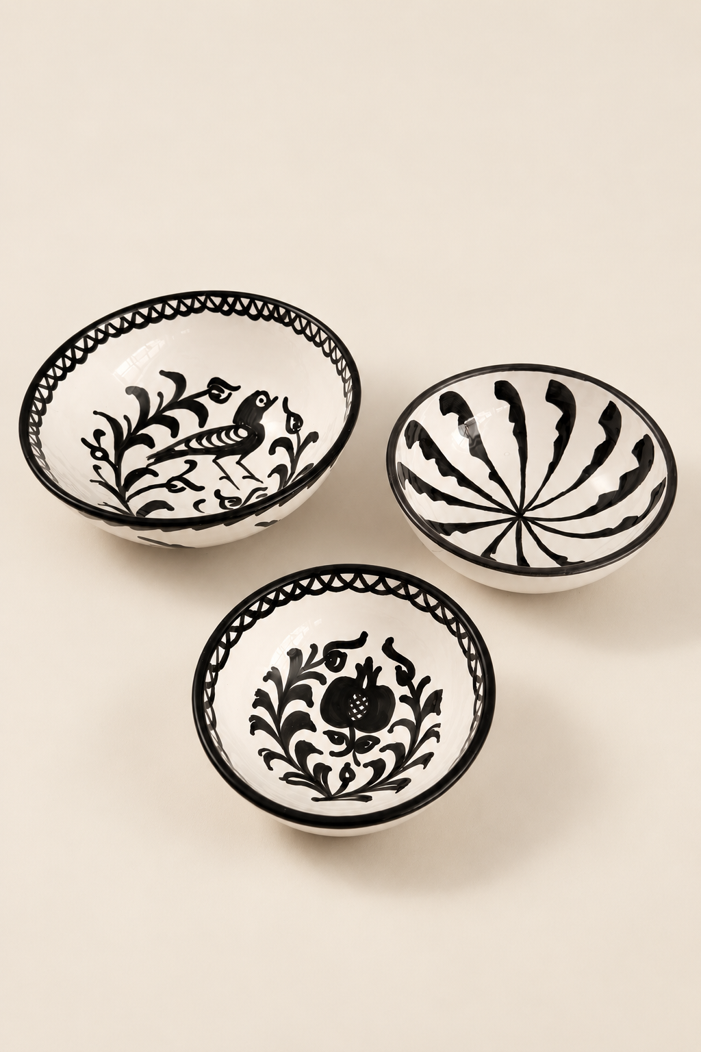 Set de cuencos granaíno negro