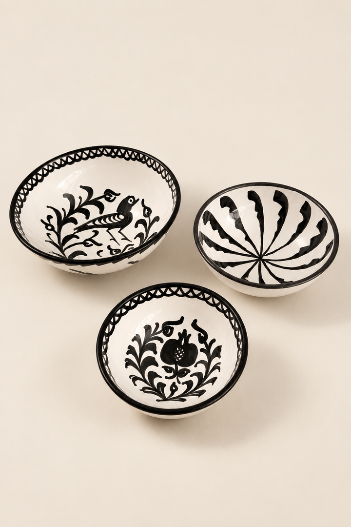 Set de cuencos granaíno negro