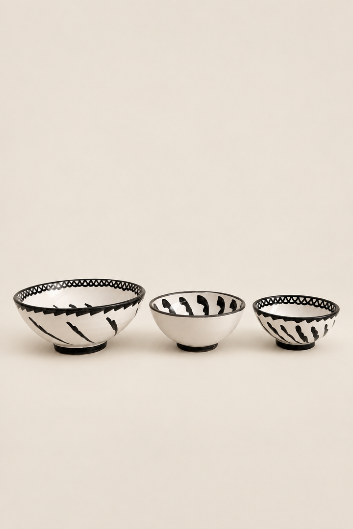 Set de cuencos granaíno negro