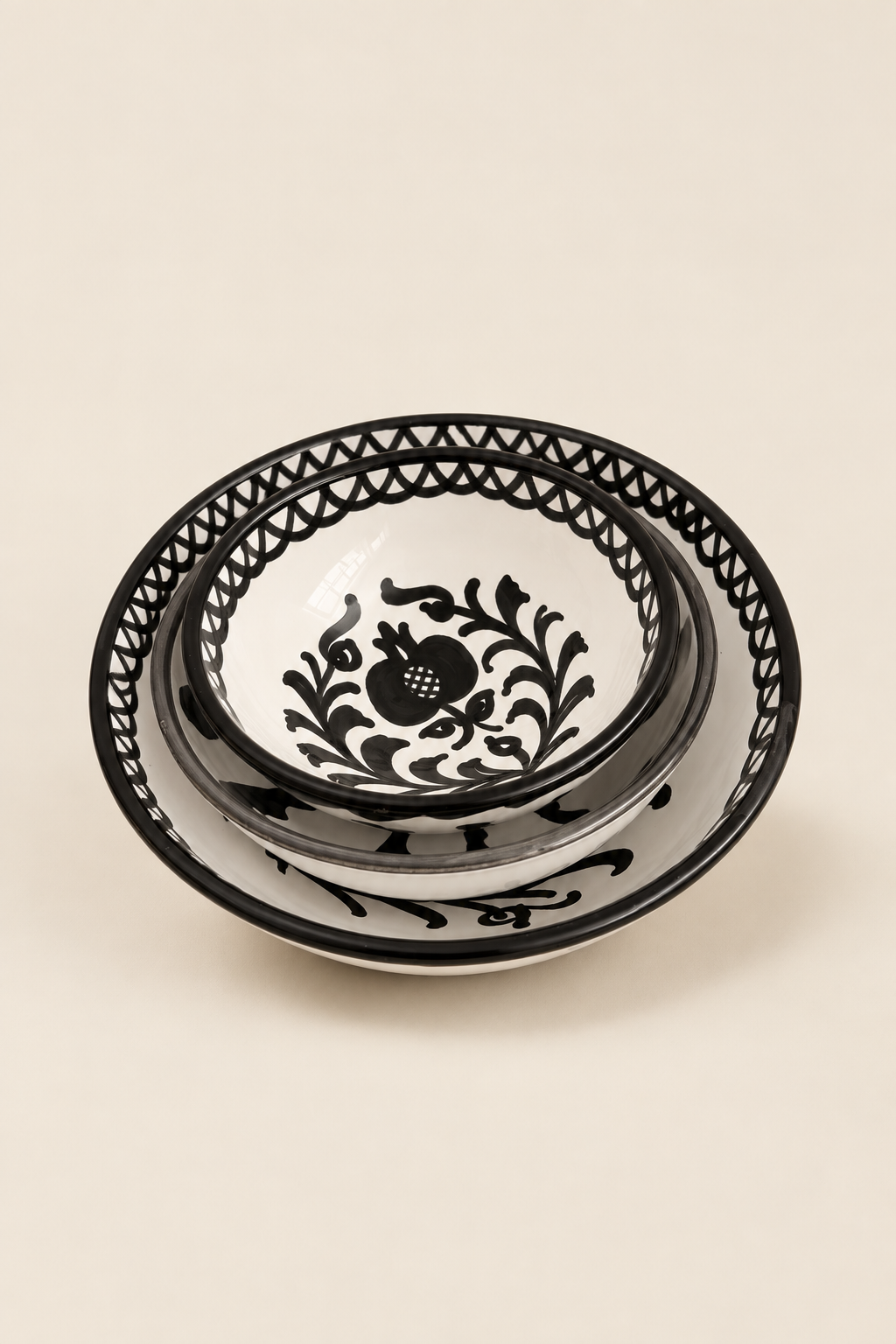Set de cuencos granaíno negro