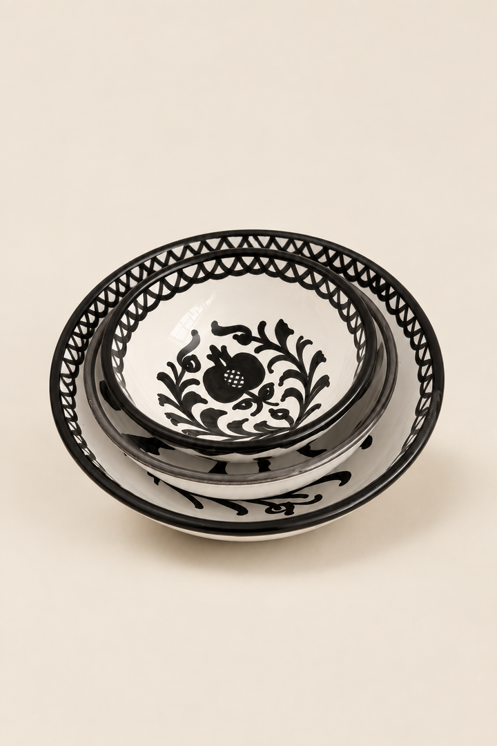 Set de cuencos granaíno negro