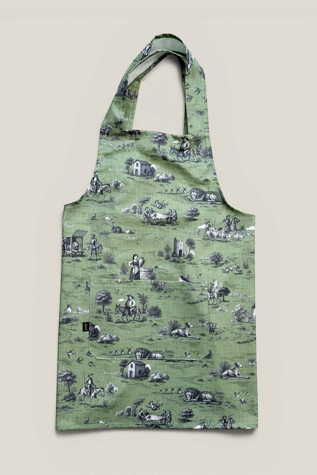 Delantal peto quijote verde
