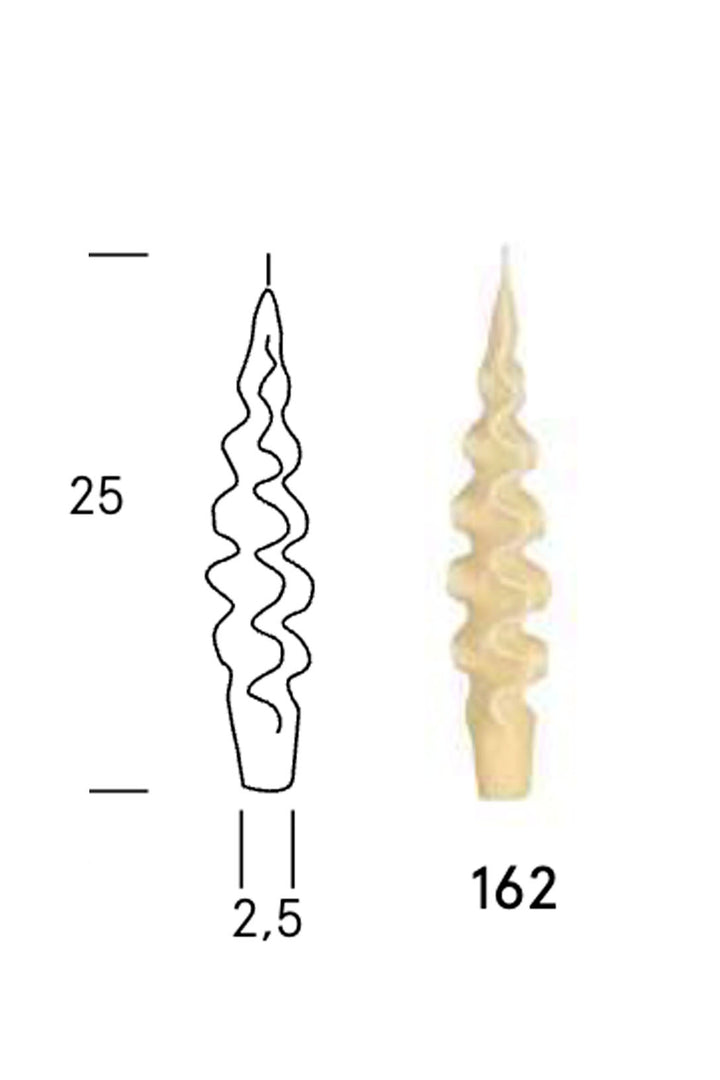 Vela brillante de cera mineral - Fusilli
