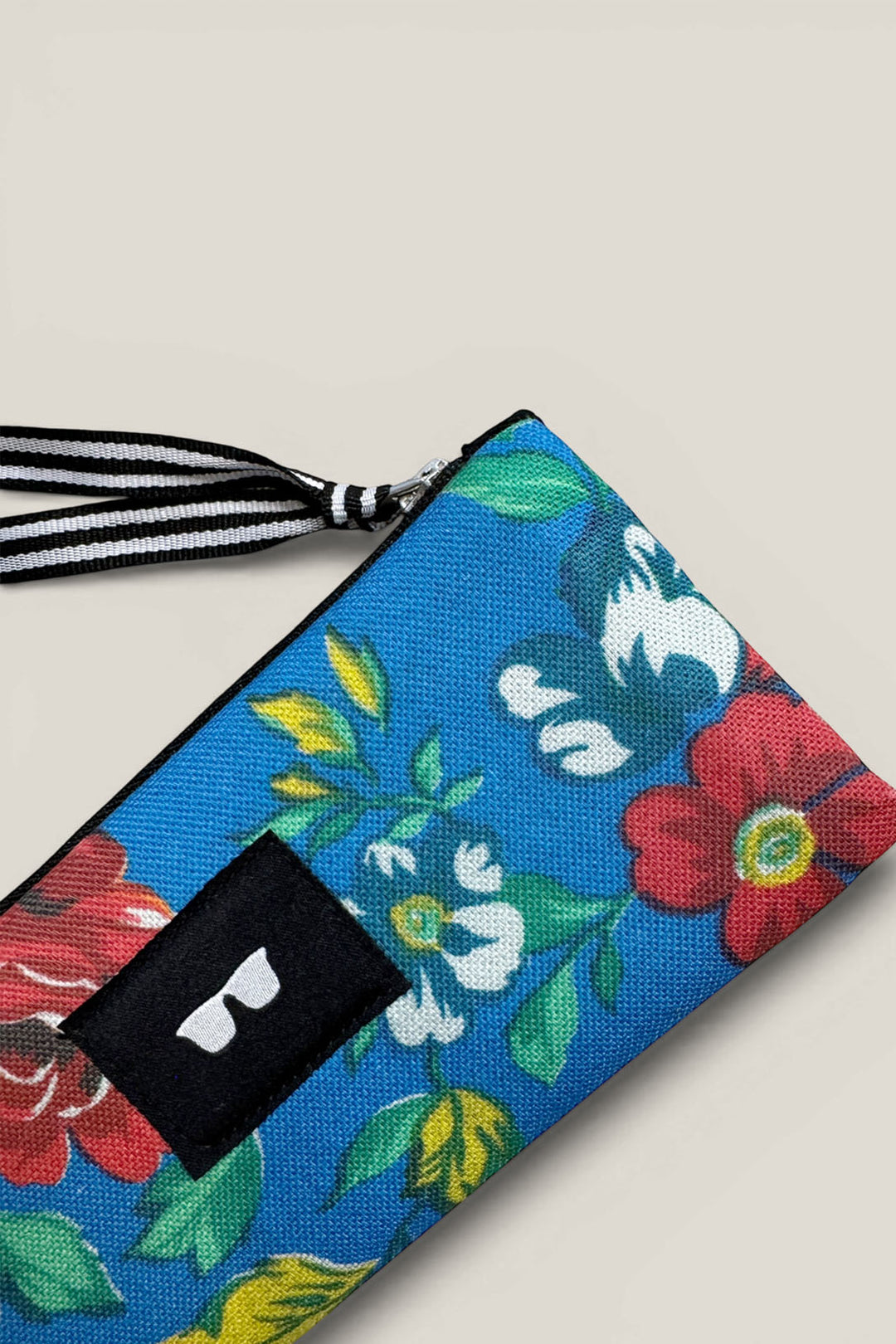 Funda de gafas lona camping flores azul