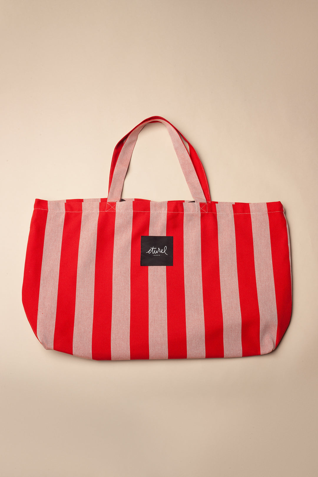 Bolso shopper maxi lona toldo rojo