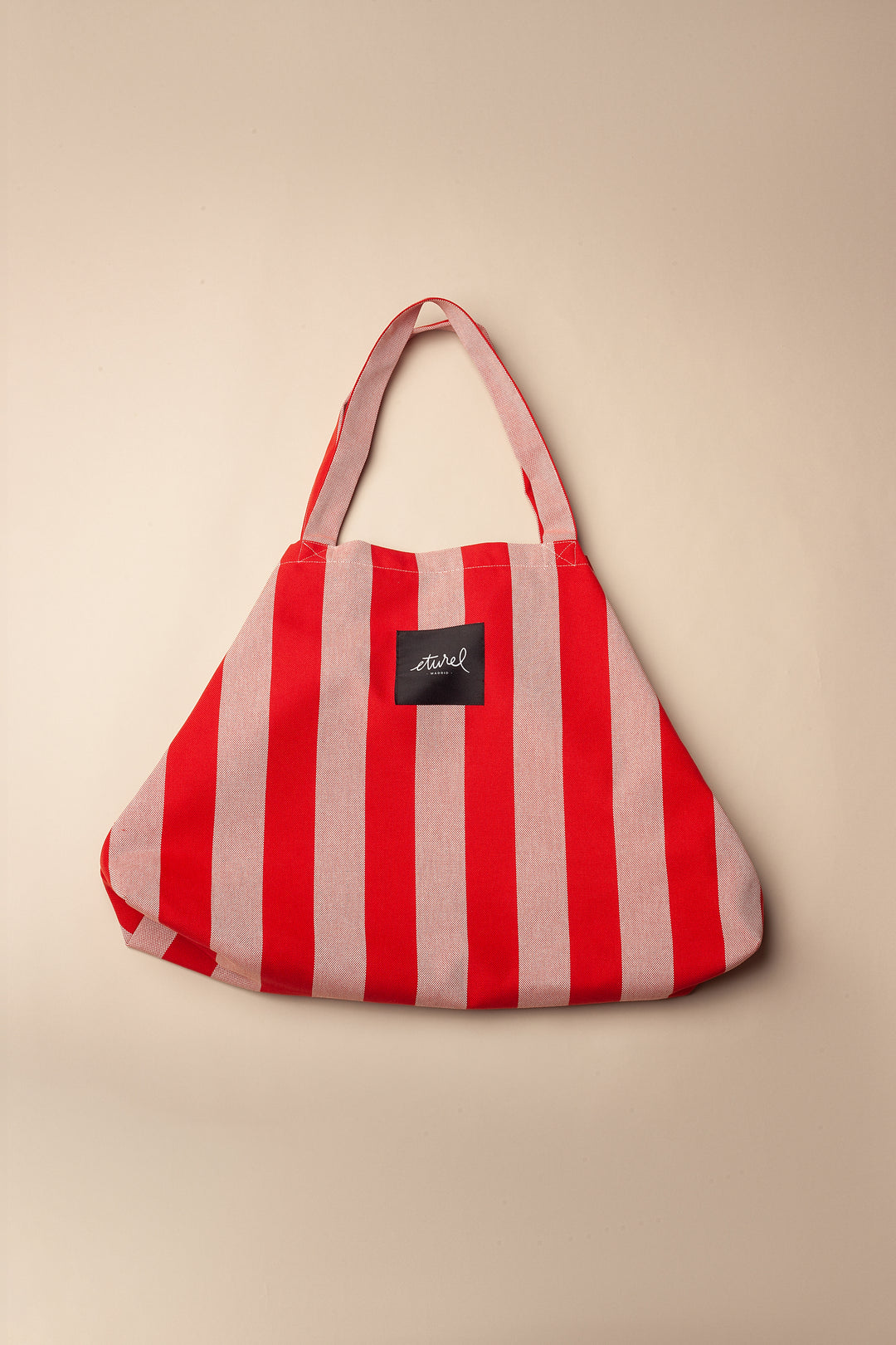 Bolso shopper maxi lona toldo rojo