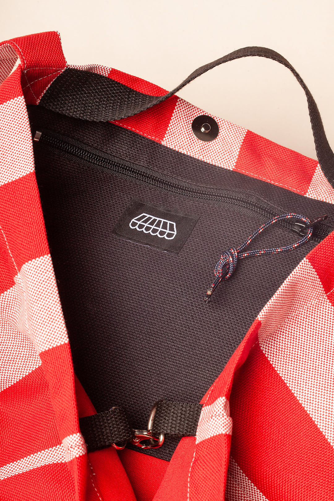 Bolso shopper maxi lona toldo rojo
