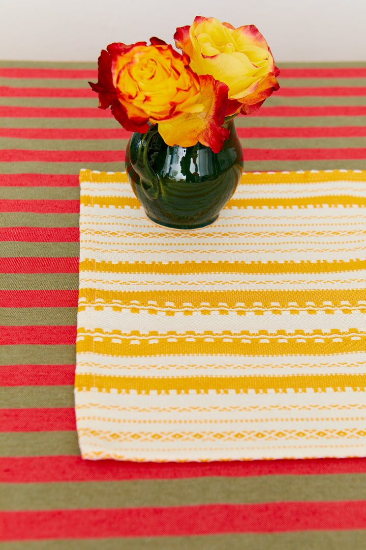 Mantel individual alpujarra amarillo (pack de 2)