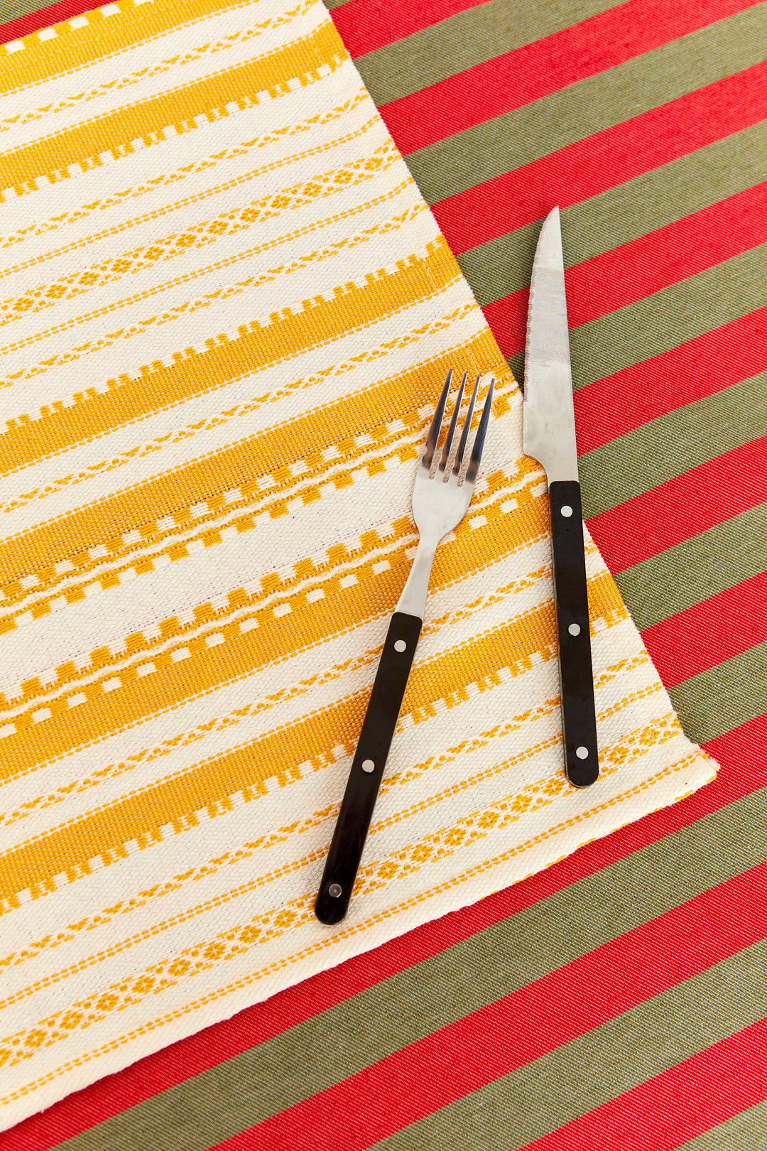Mantel individual alpujarra amarillo (pack de 2)