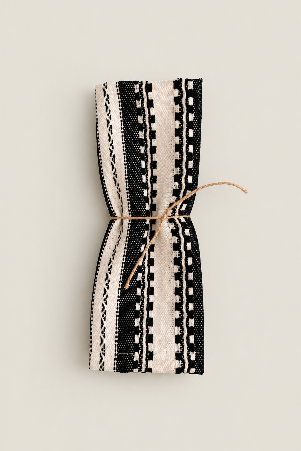 Mantel individual alpujarra negro (pack de 2)
