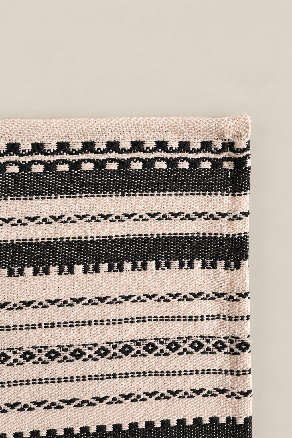 Mantel individual alpujarra negro (pack de 2)
