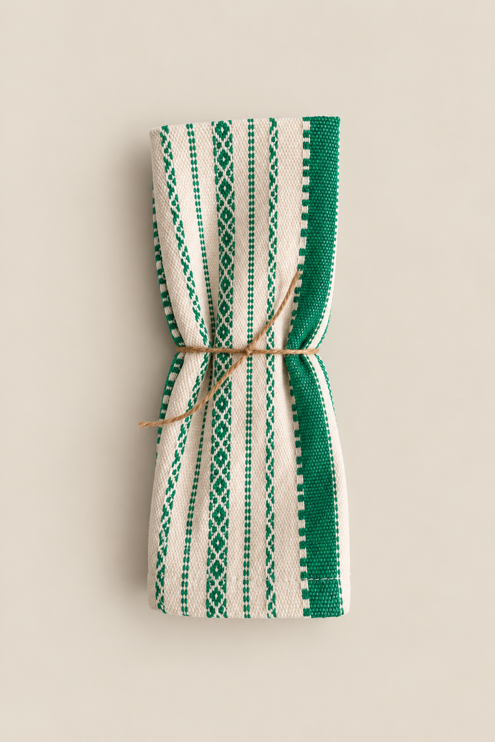 Mantel individual alpujarra verde (pack de 2)
