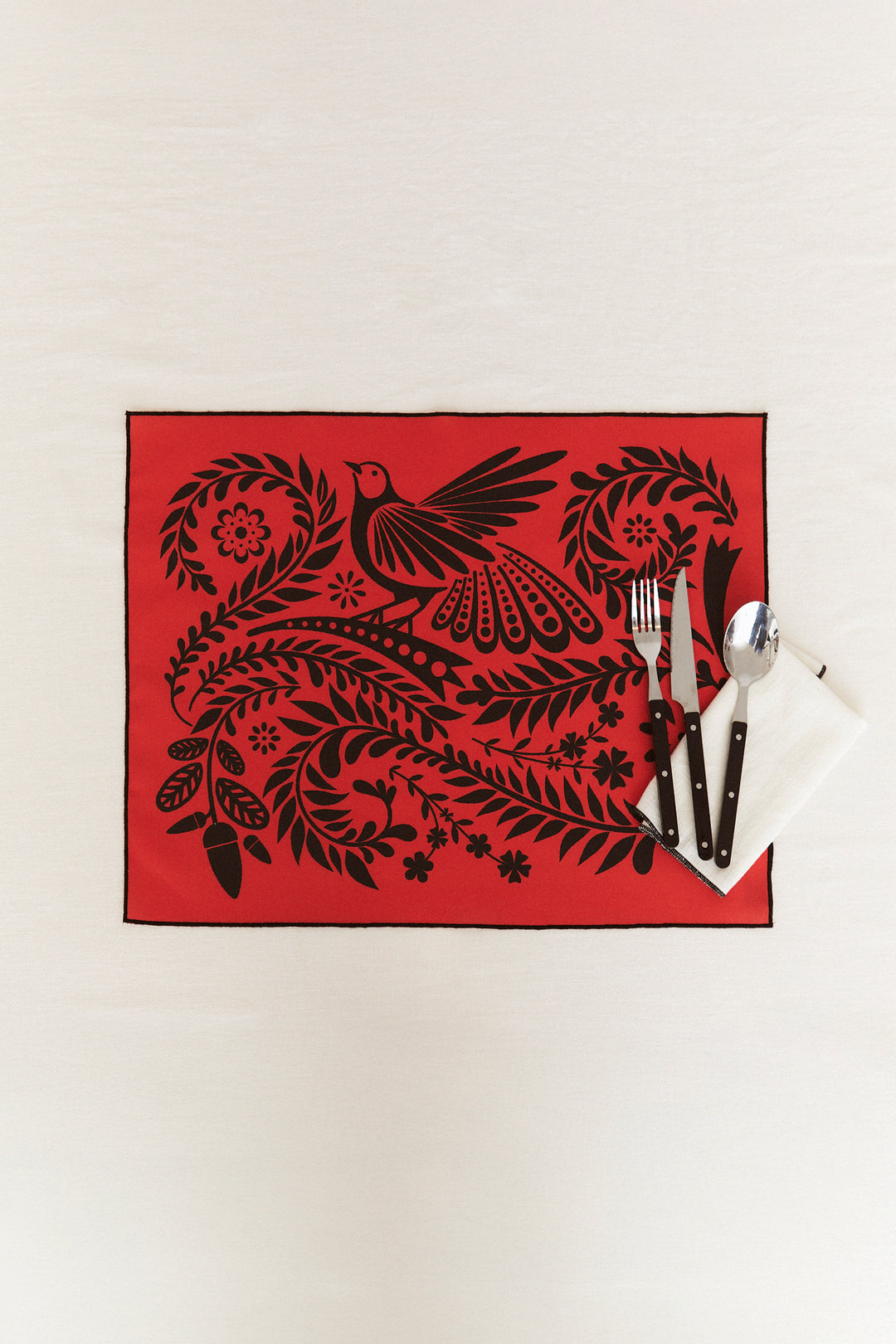 Mantel individual reversible folklore negro (pack de 4)