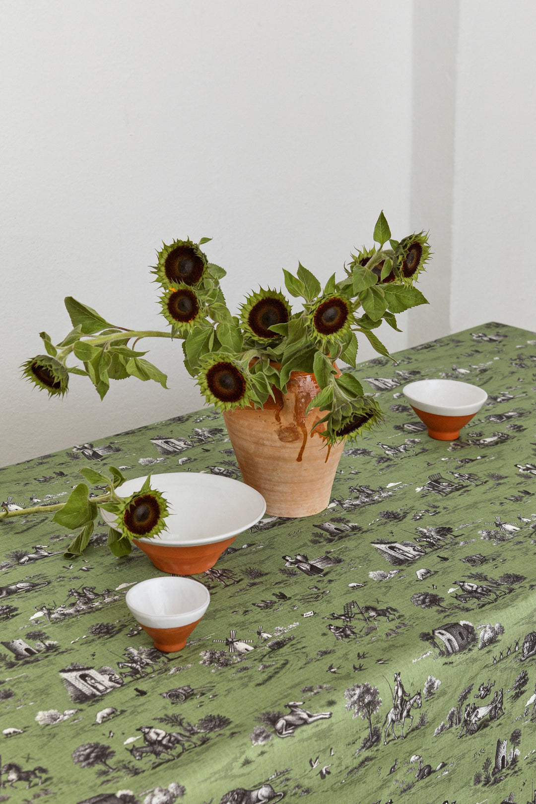 Mantel quijote verde