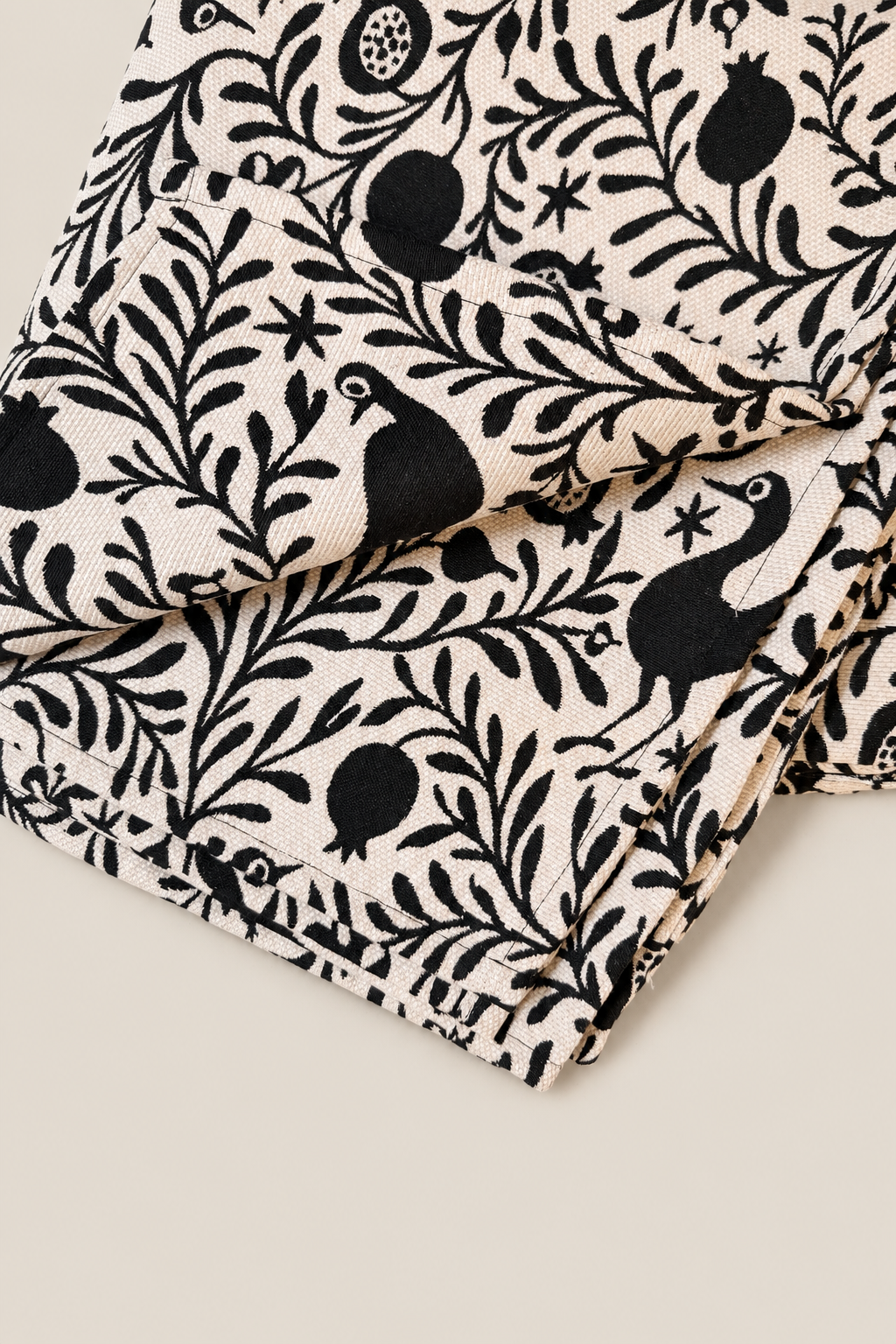 Mantel  jacquard granaíno beige