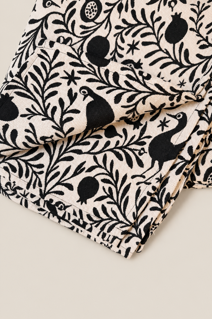 Mantel  jacquard granaíno beige