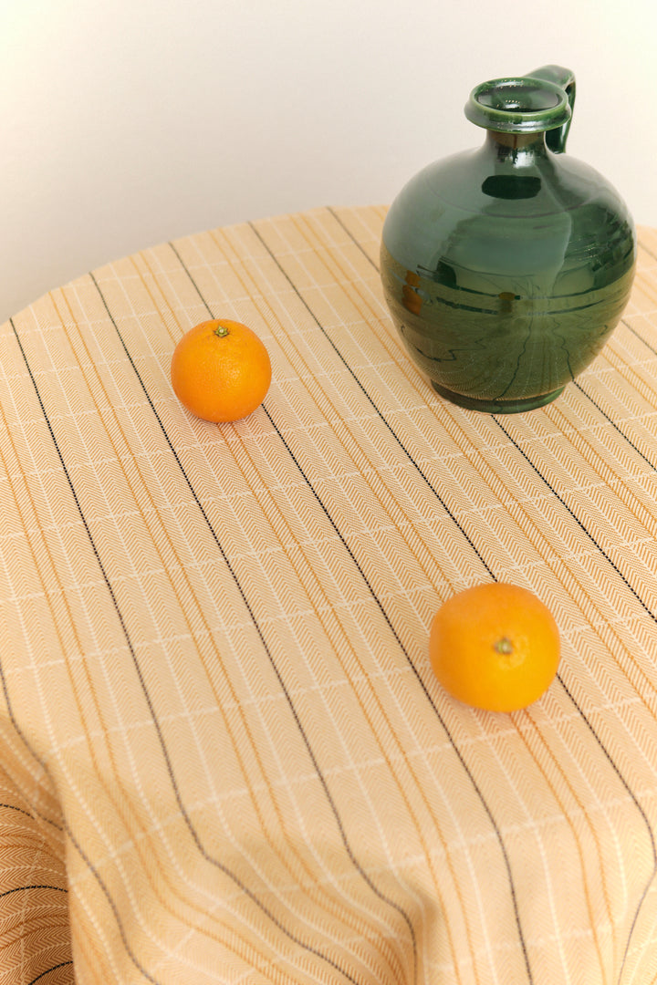 Falda para mesa camilla espiga amarillo