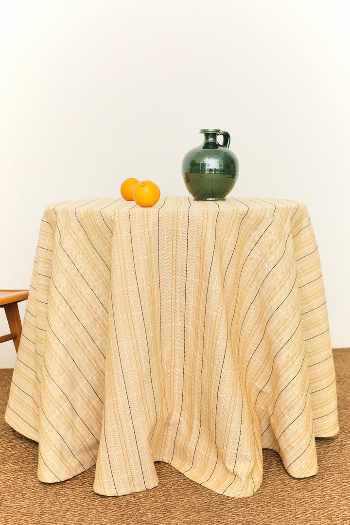 Falda para mesa camilla espiga amarillo