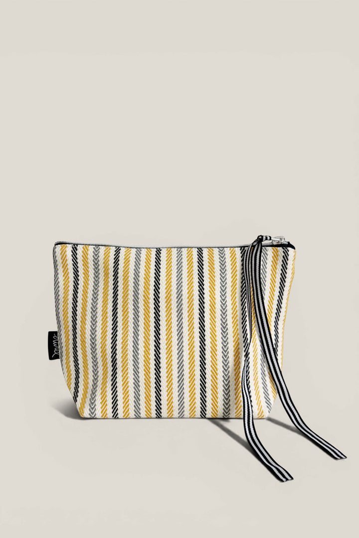 Neceser/estuche sarga de burgos miel