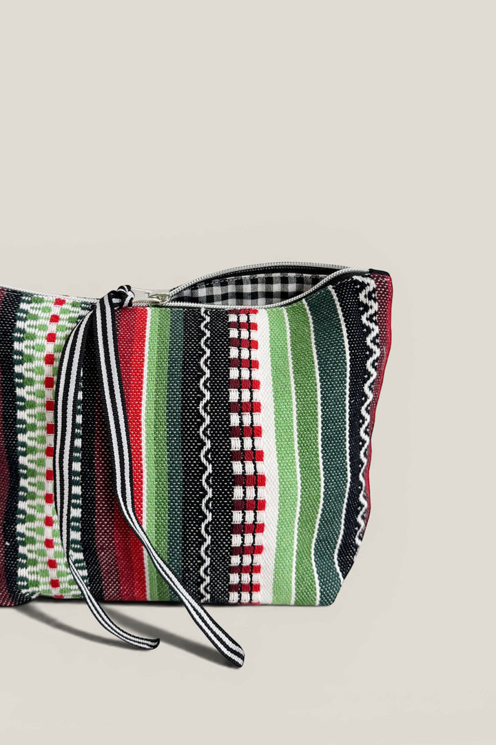 Neceser/estuche tejido manchego verde