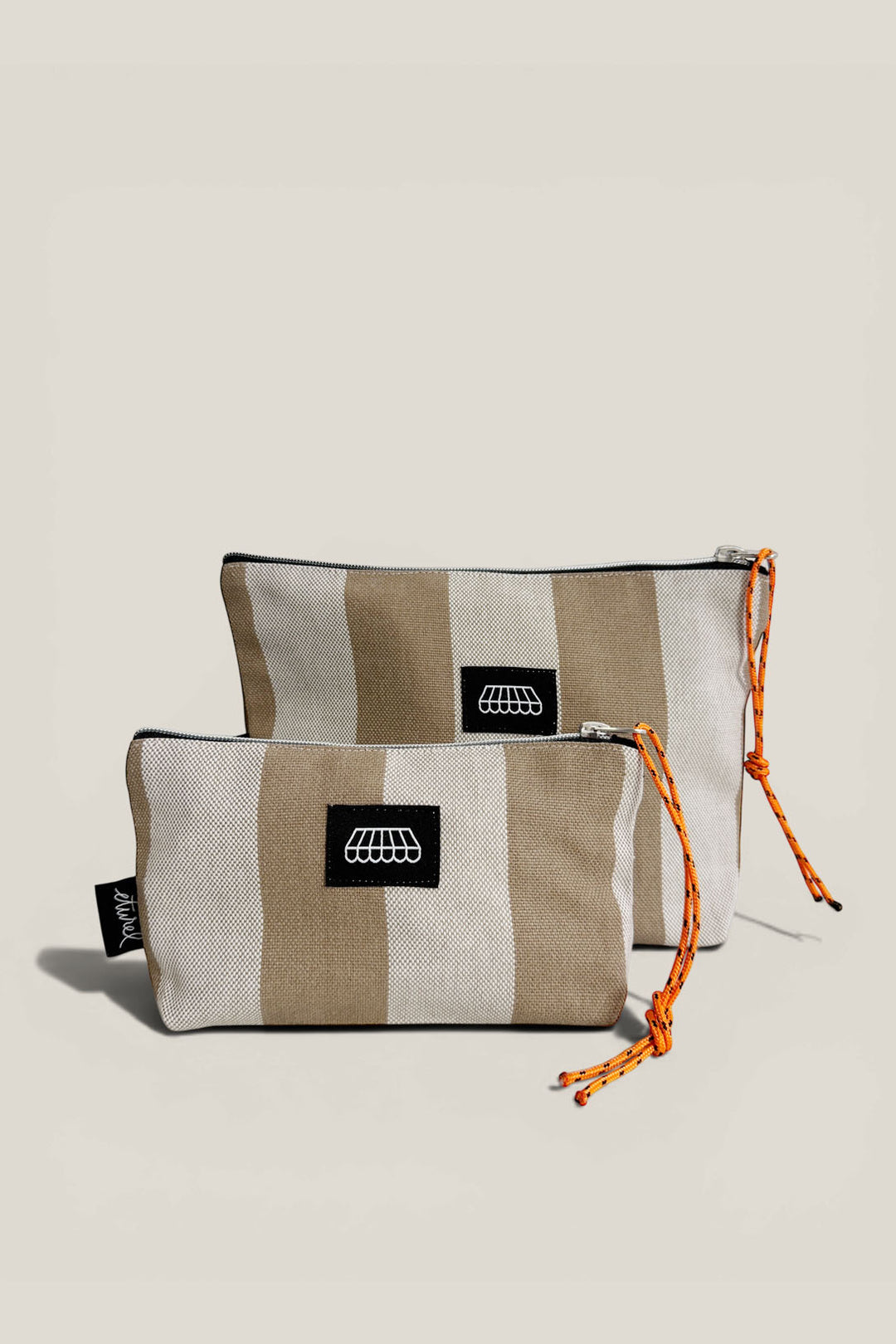 Neceser/estuche lona toldo beige