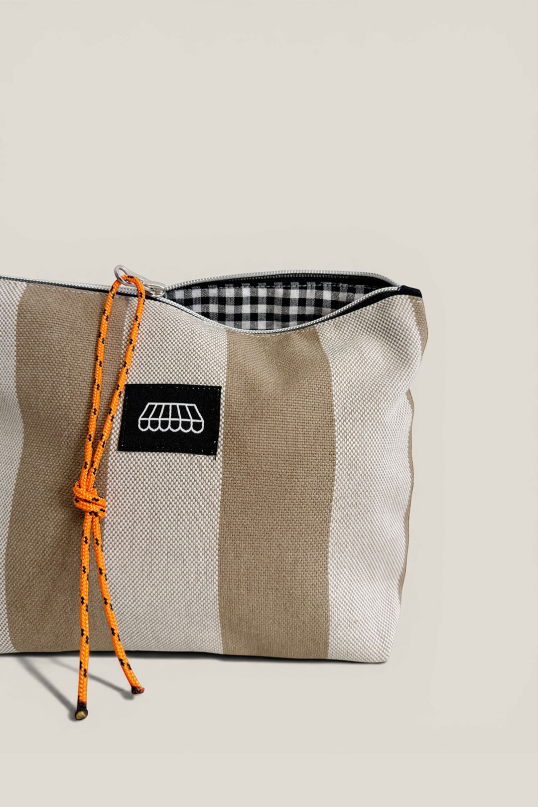 Neceser/estuche lona toldo beige