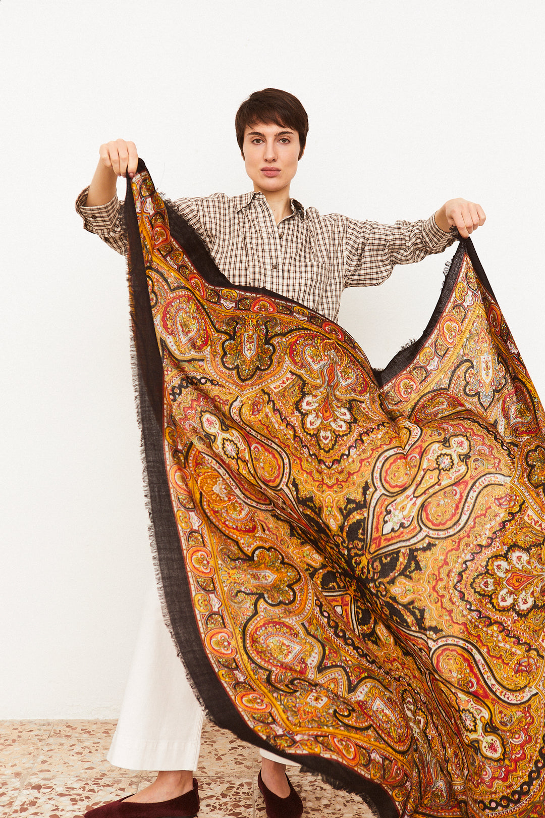 Pañuelo Pisto o Cien Colores negro