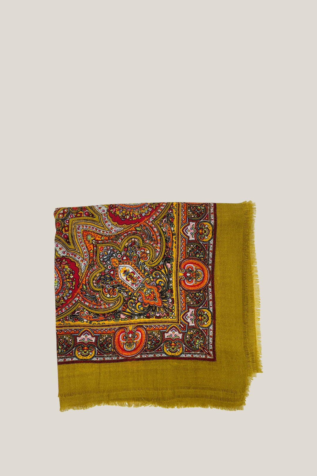 Pañuelo Pisto o Cien Colores lana oro