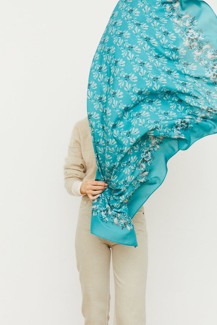 Pañuelo Indiana Alondra turquesa