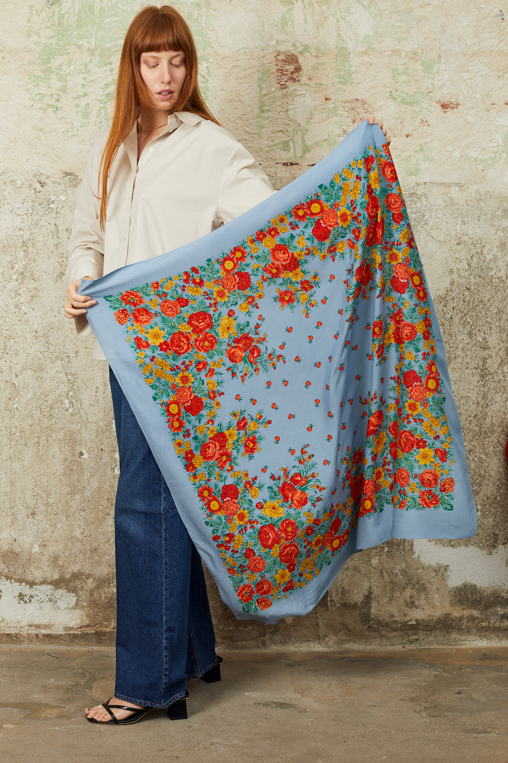 Pañuelo portugués azul