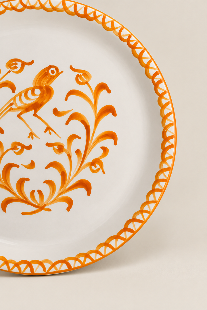 Plato granaíno naranja ácida