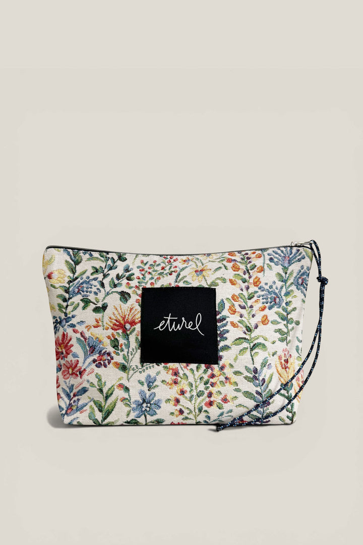Pouch tejido jacquard azaleas