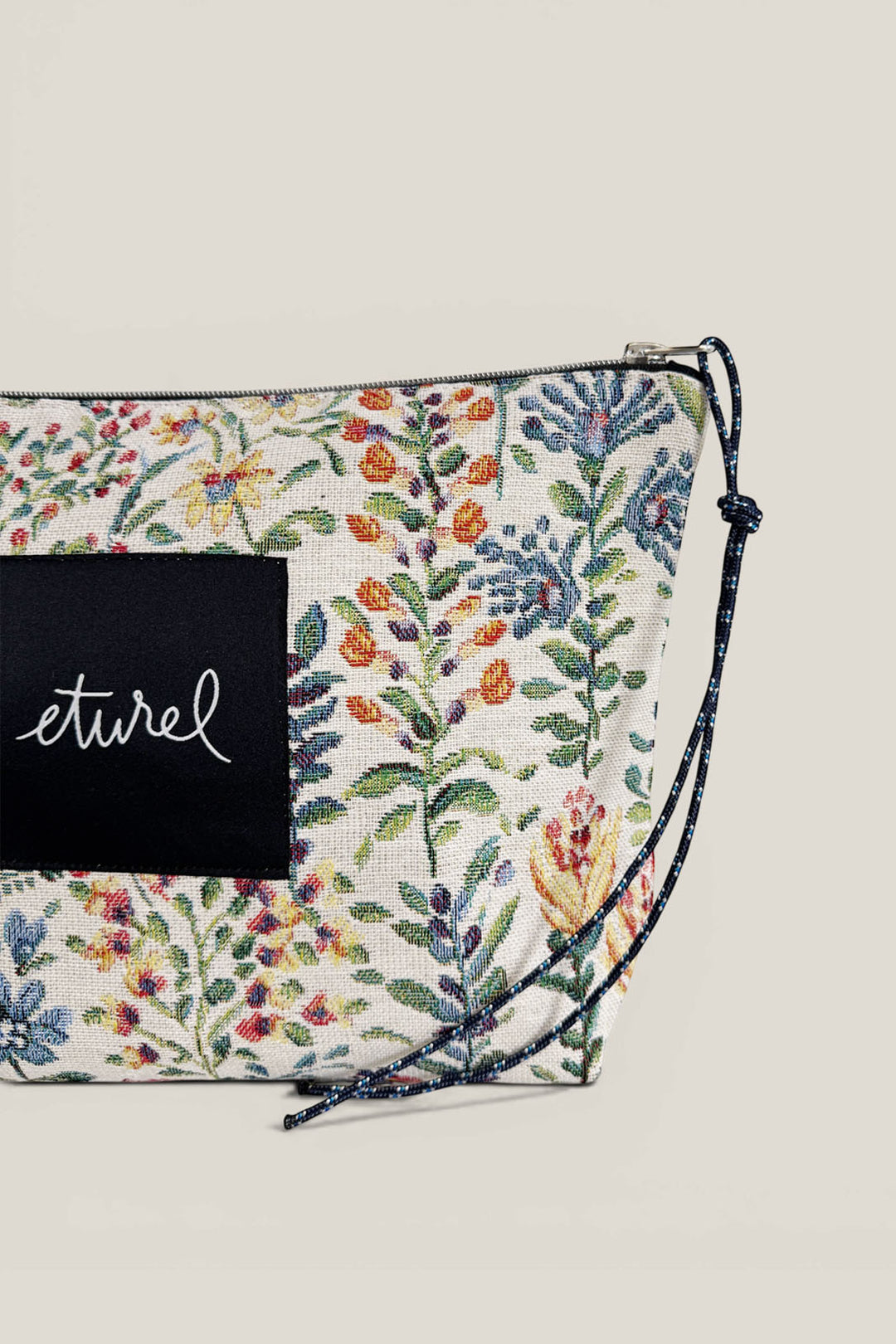 Pouch tejido jacquard azaleas