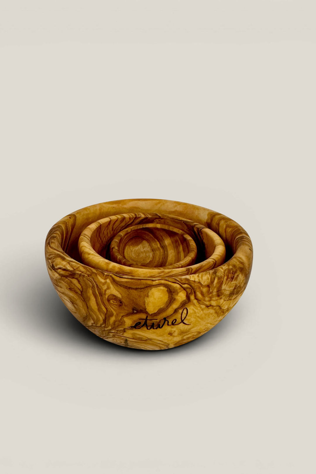 Set de cuencos de madera de olivo