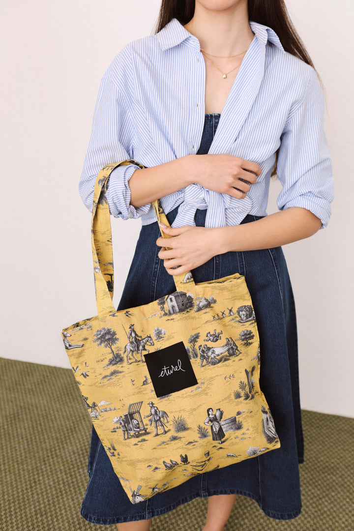 Tote bag quijote amarillo