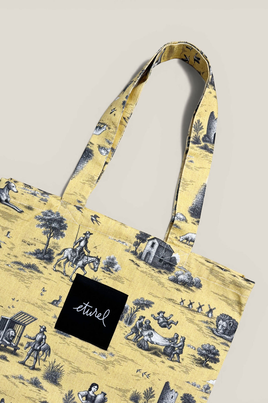 Tote bag quijote amarillo
