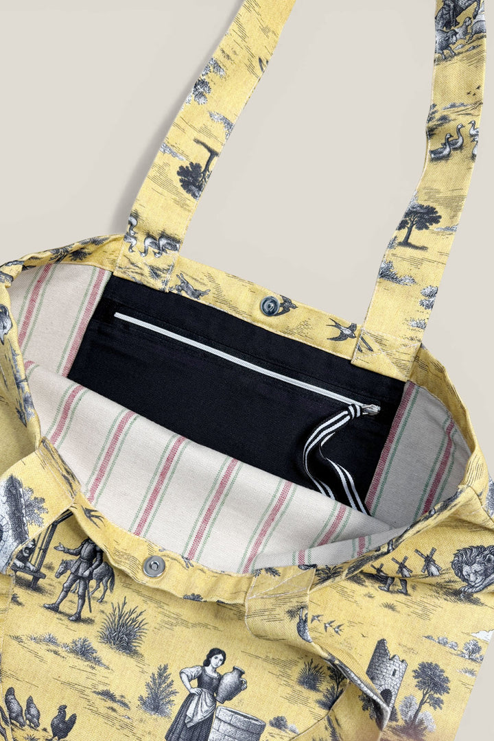 Tote bag quijote amarillo