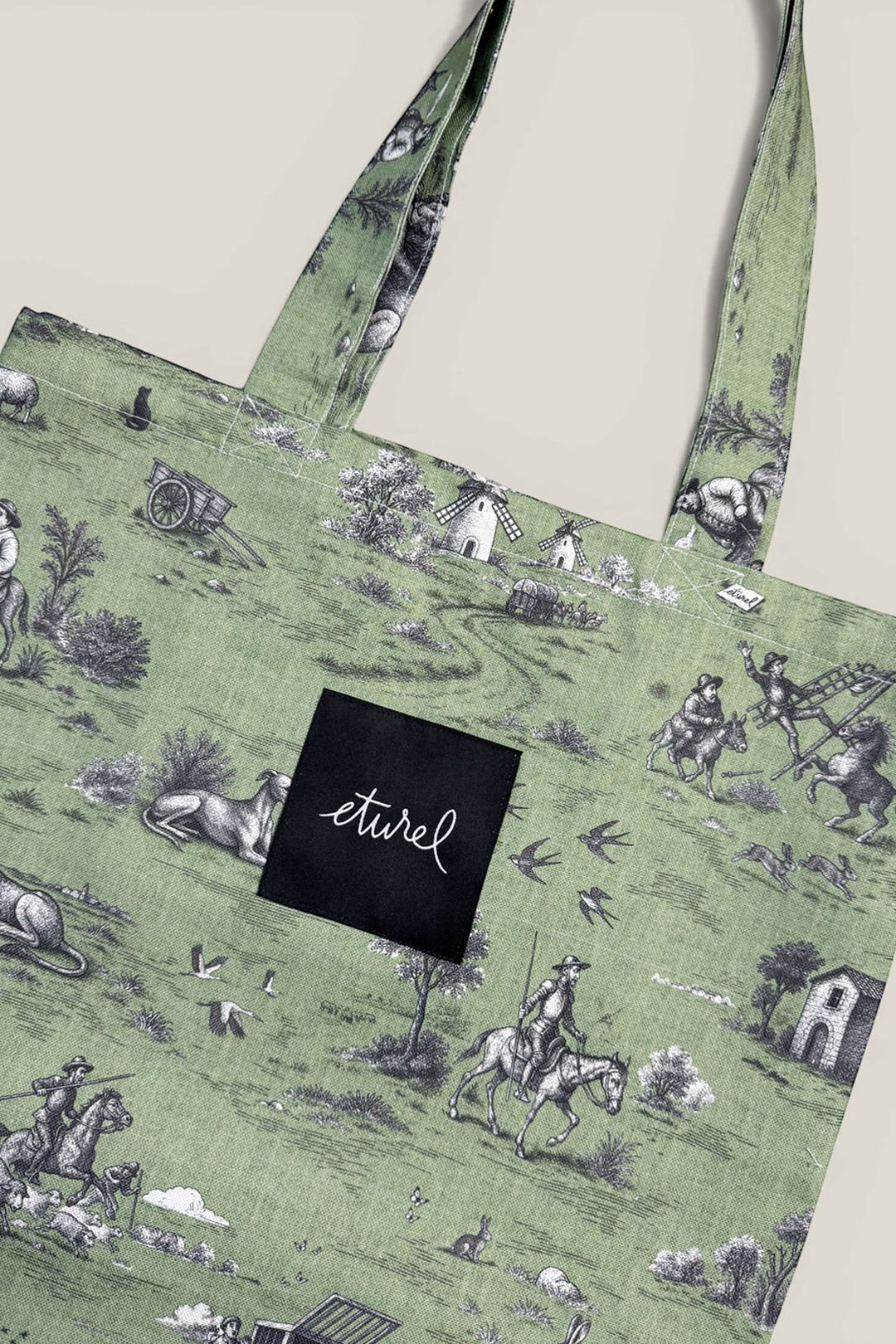 Tote bag quijote verde