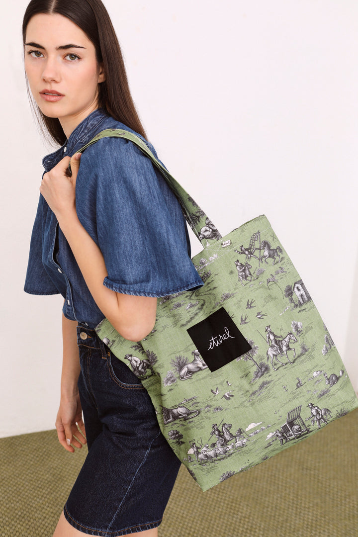 Tote bag quijote verde