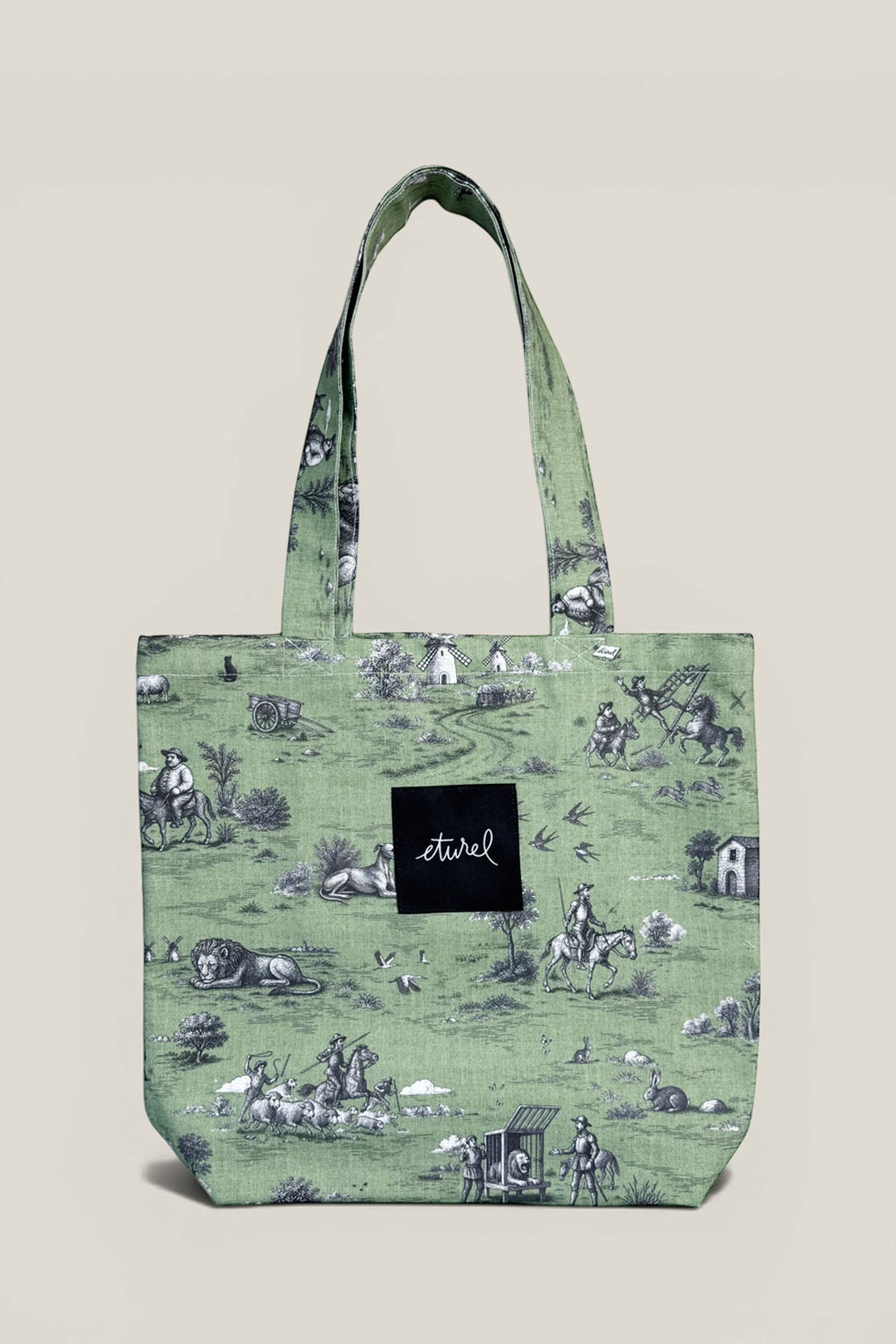 Tote bag quijote verde