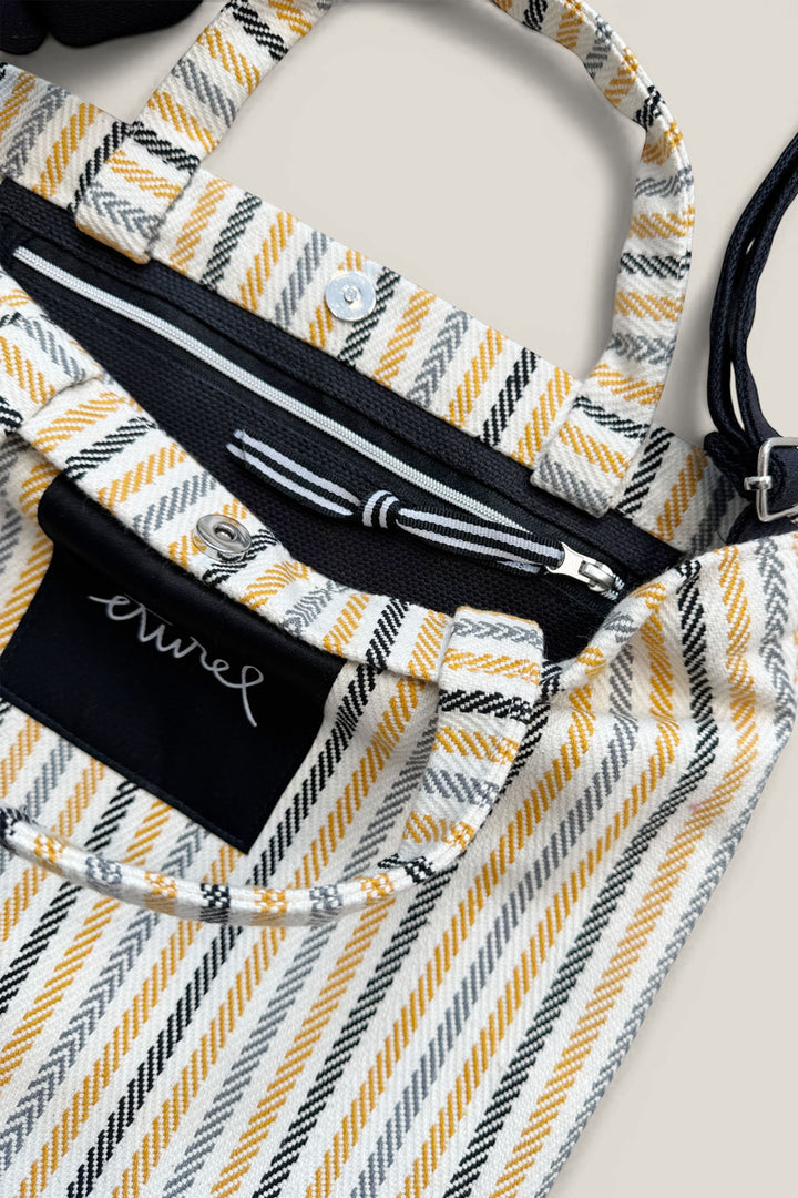 Tote bag cruzada sarga de burgos miel