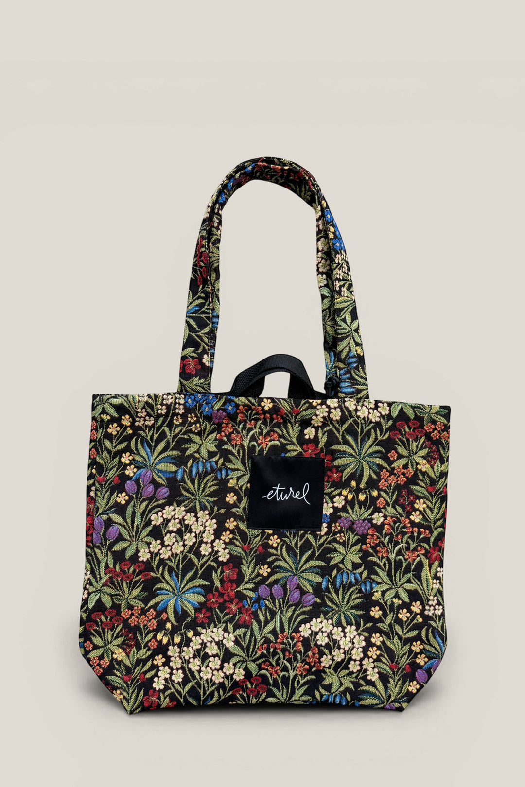 Tote Bag tejido jacquard flores margaritas