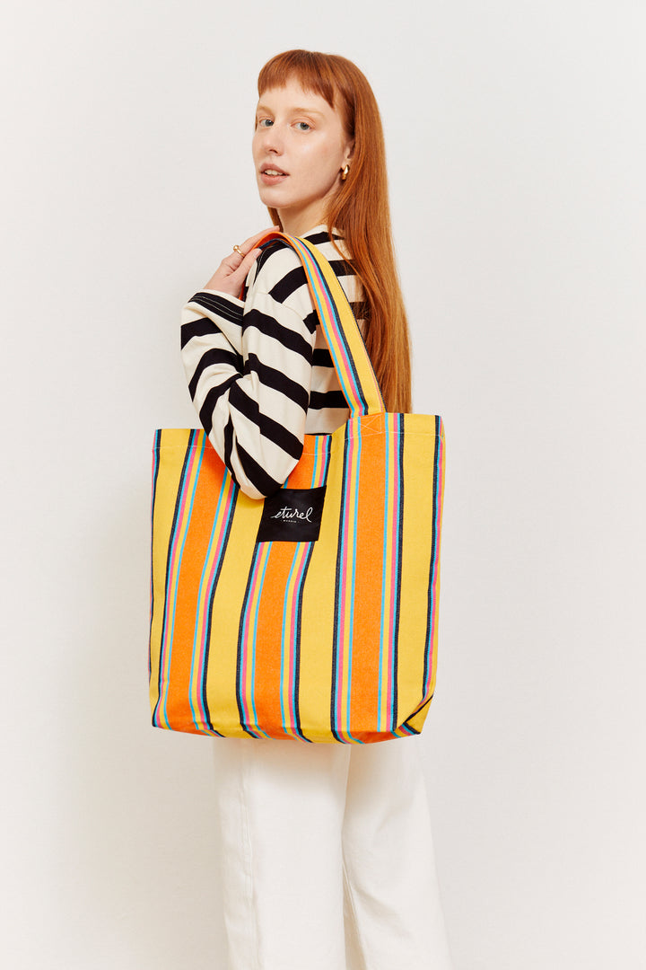 Bolso tote lona hamaca amarillo