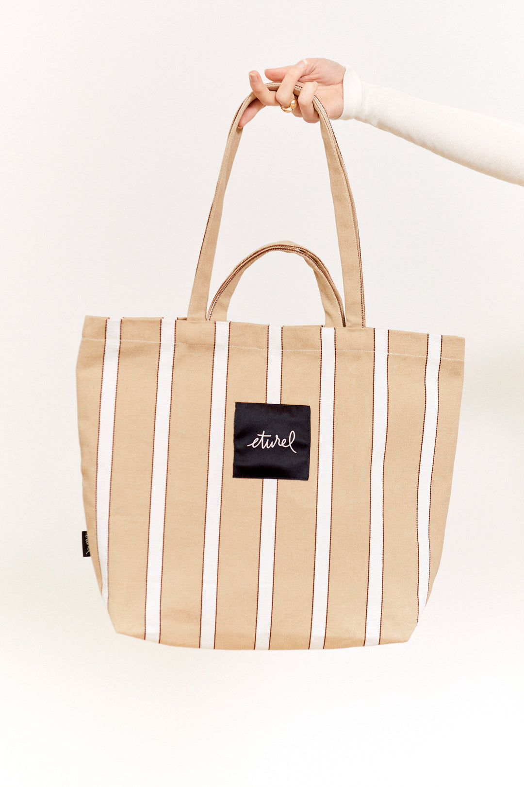 Bolso tote lona hamaca beige