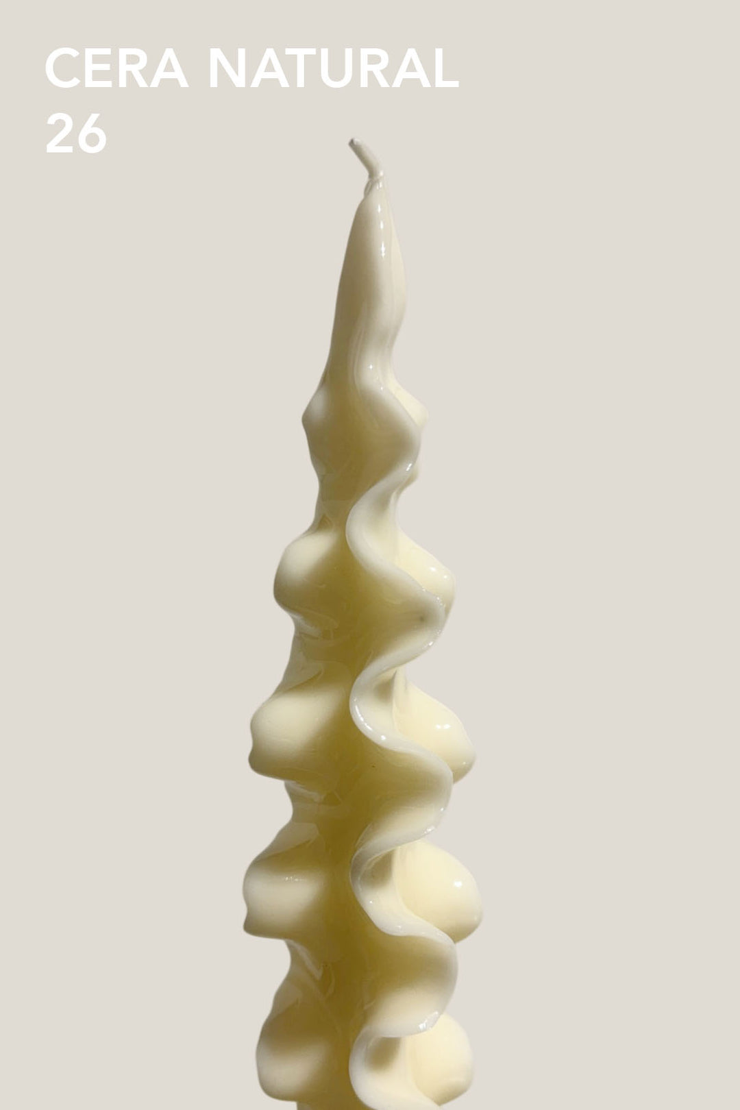 Vela brillante de cera mineral - Fusilli