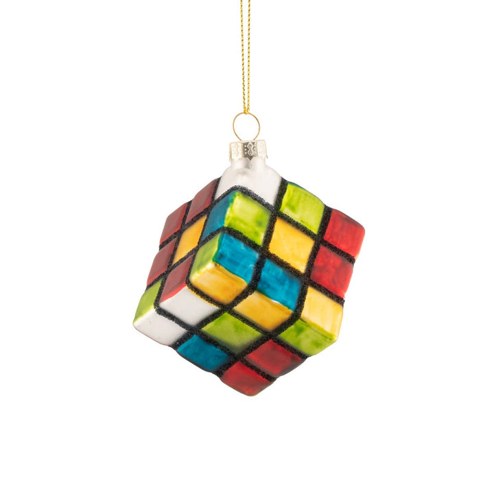 Cubo rubik colgante de cristal - Adorno Navidad | PREVENTA