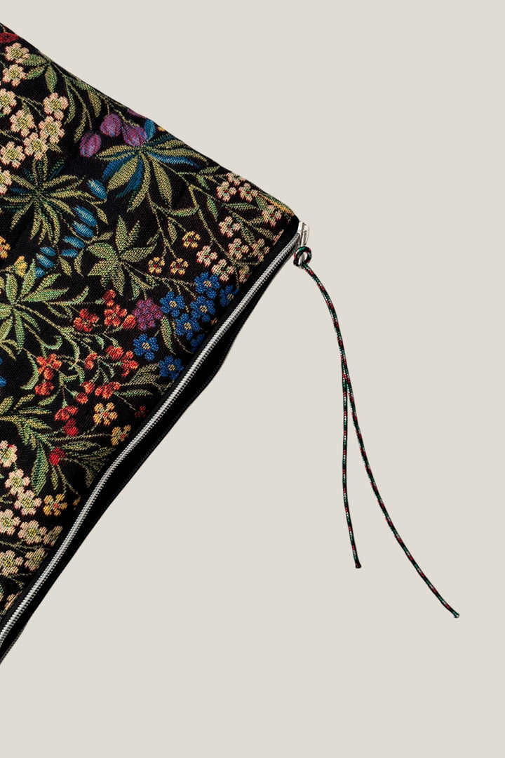 Funda de ordenador tejido jacquard flores margaritas