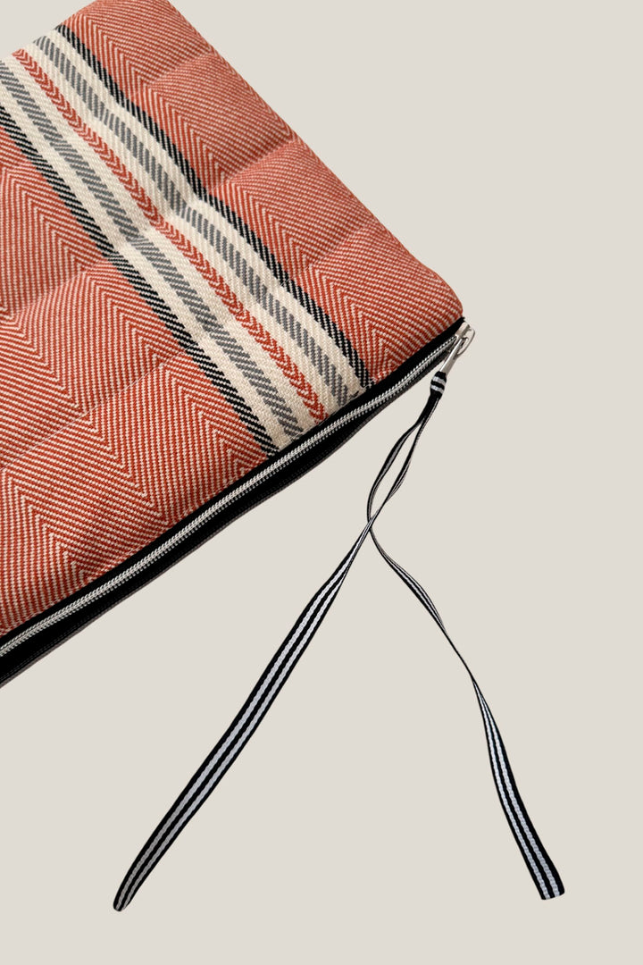 Funda de ordenador sarga de burgos arcilla